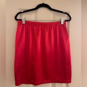 Satin Mini Skirt XL